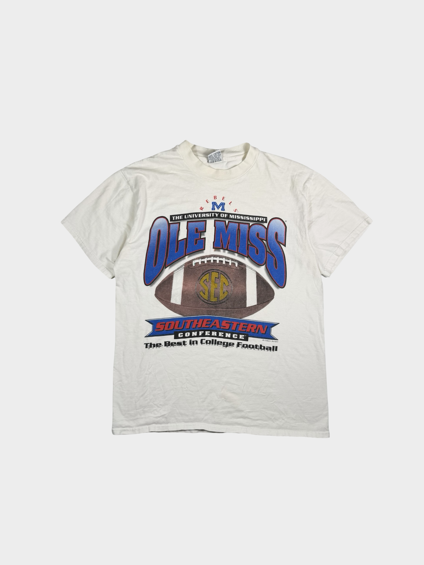 Ole Miss vintage football tee- M