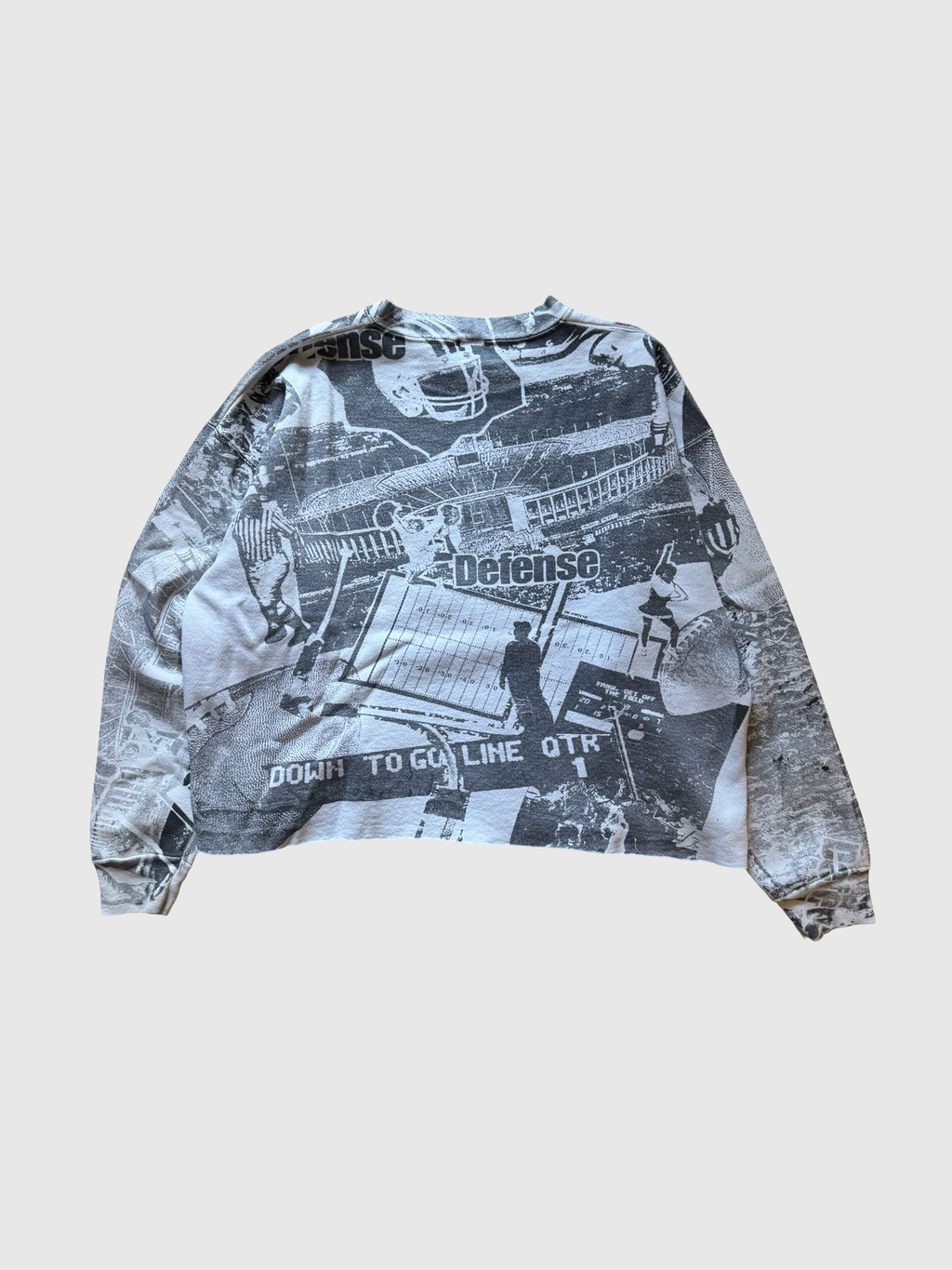 Ole Miss vintage cropped football sweatshirt- M/l