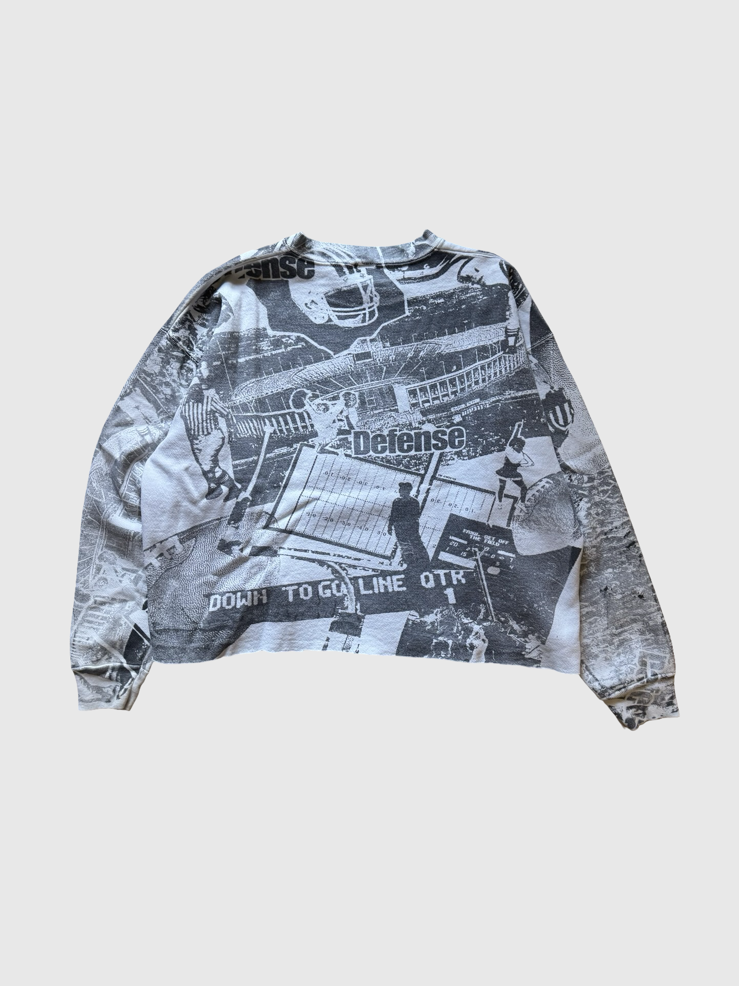 Ole Miss vintage cropped football sweatshirt- M/l