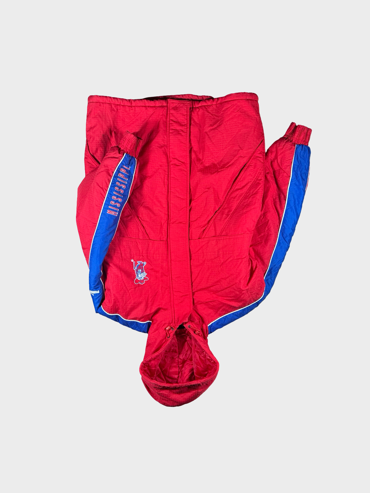 Ole Miss vintage Puffer Jacket-m/L