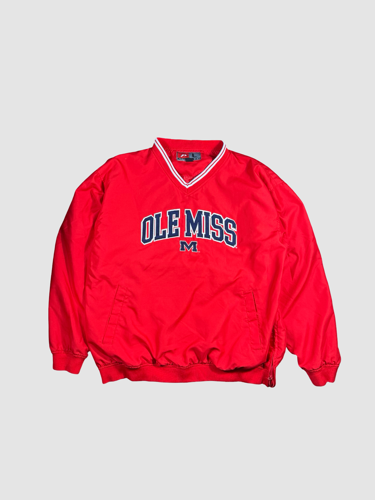 Vintage Ole Miss windbreaker- L