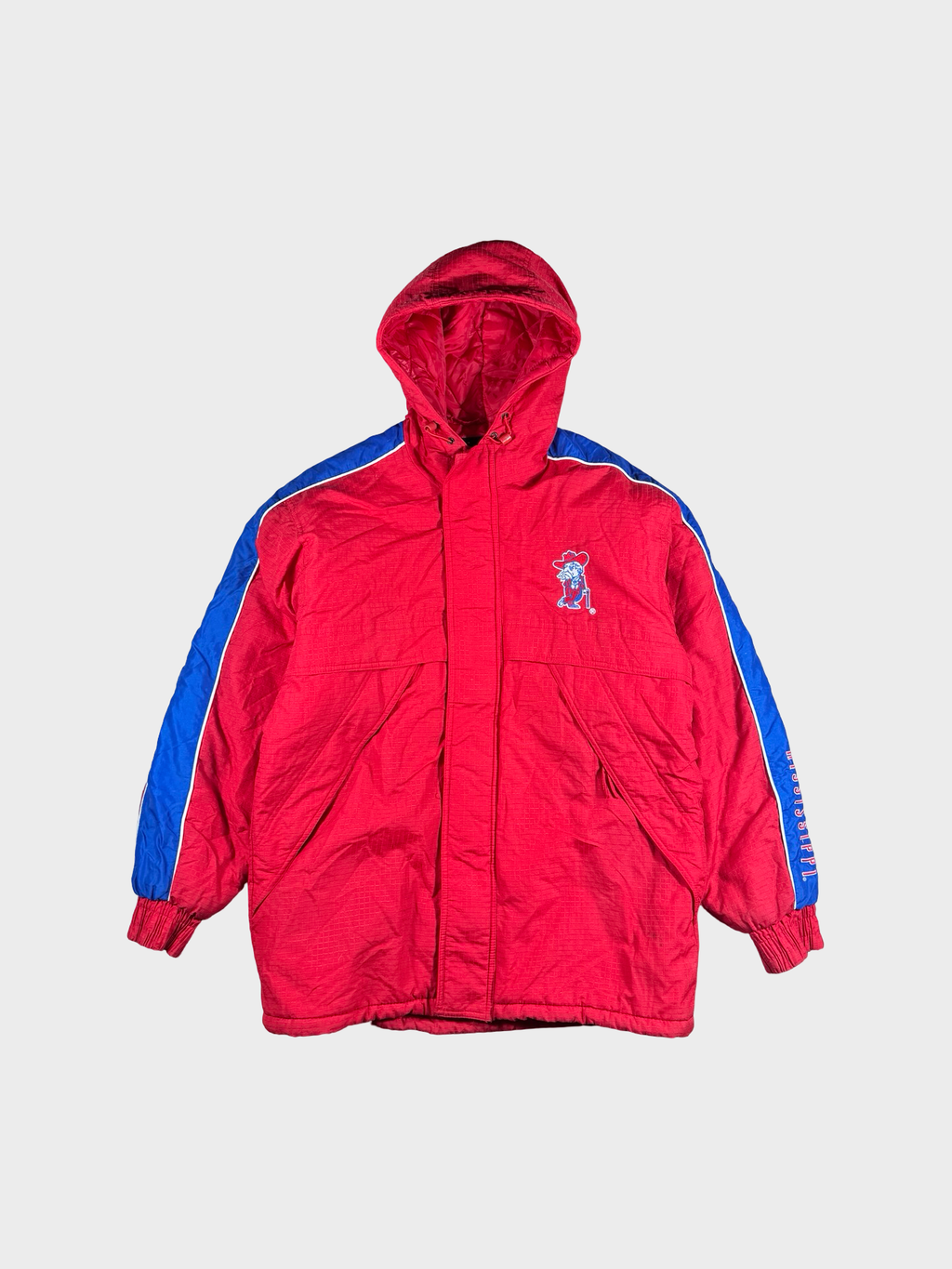 Ole Miss vintage Puffer Jacket-m/L