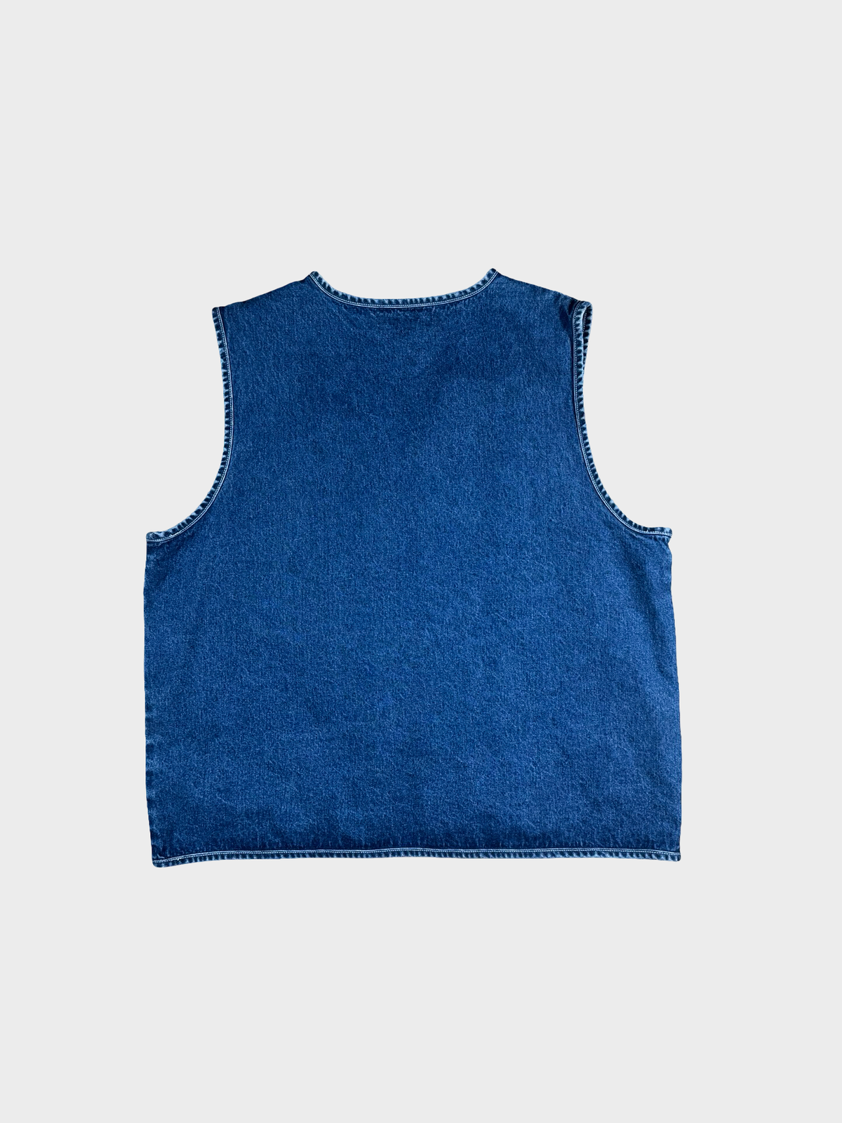 Vintage ole miss denim vest- L