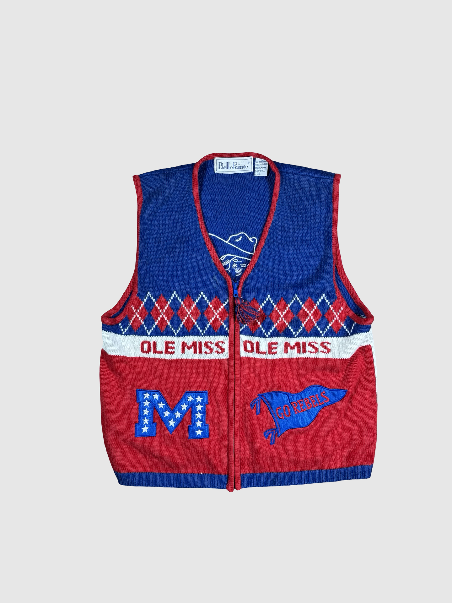 Ole Miss cardigan vest- L