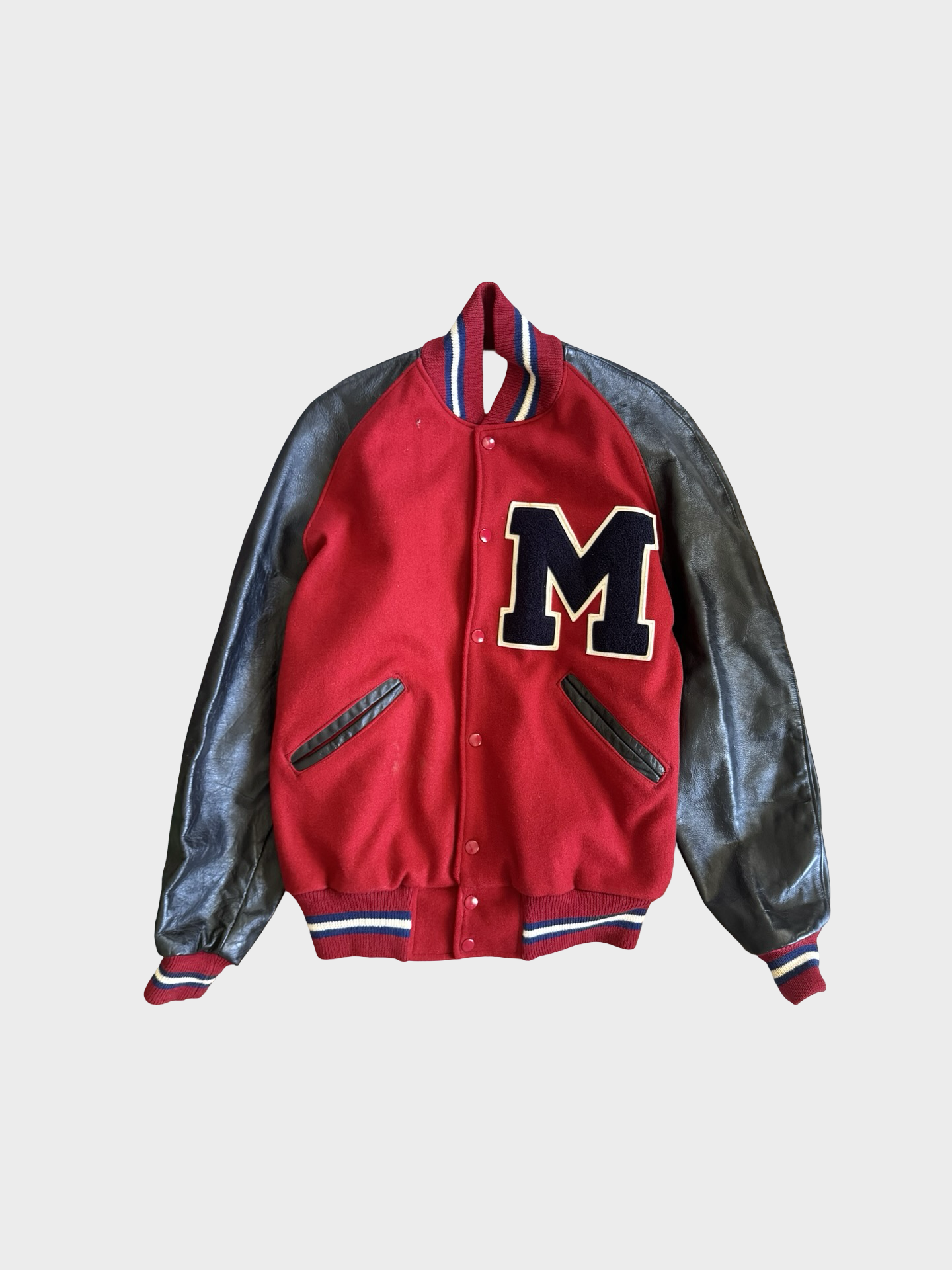 Vintage ole miss letterman jacket- M/L