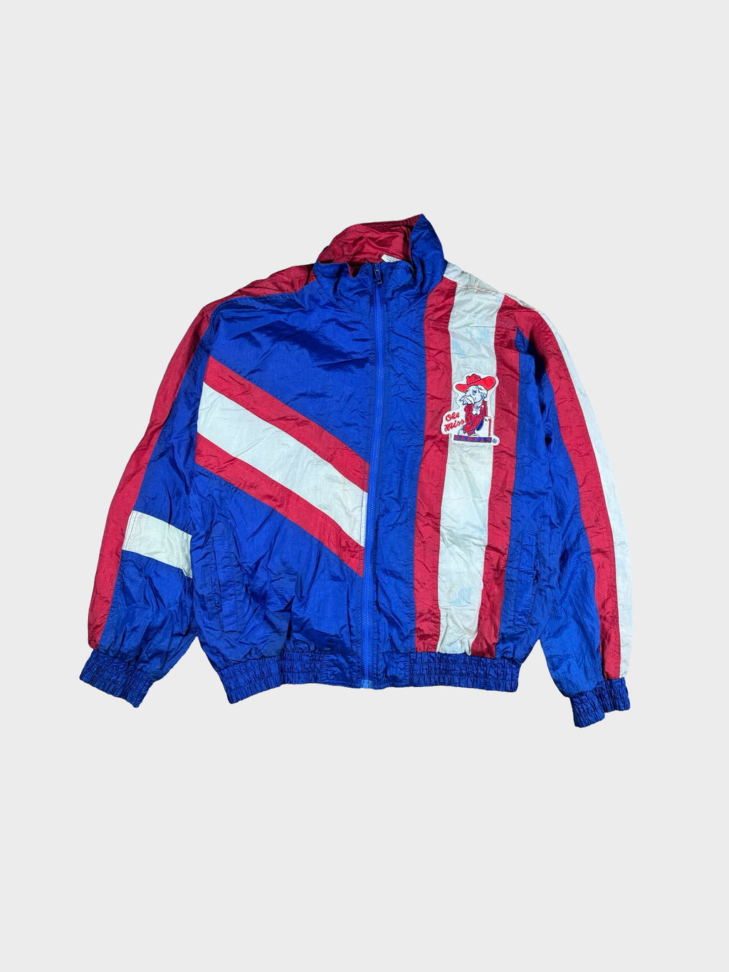 Vintage ole Miss windbreaker jacket- L